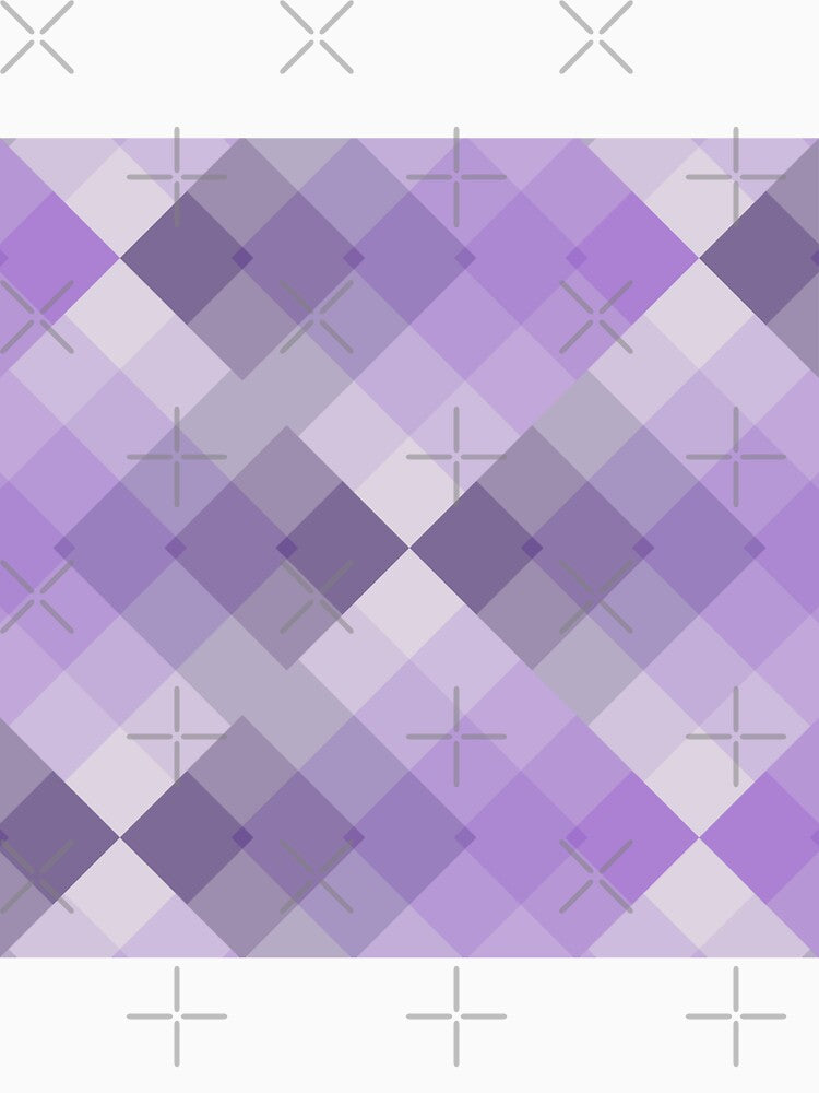 Multicolor Abstract Squares Pattern - Lilac Purple Gray Geometrical Shapes Pattern by silviaol