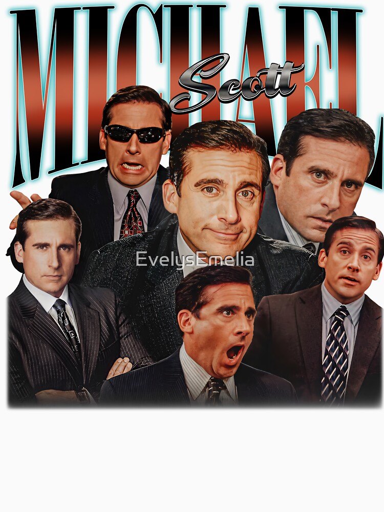 Limited Michael Scott Vintage T-Shirt, Graphic Unisex T-shirt, Retro 90's Fans Homage T-shirt, Gift For Women and Men by EvelysEmelia