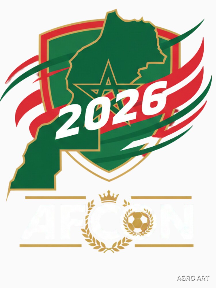 AFCON 2026 Morocco Emblem – African Football Graphic Design by AGRO ART