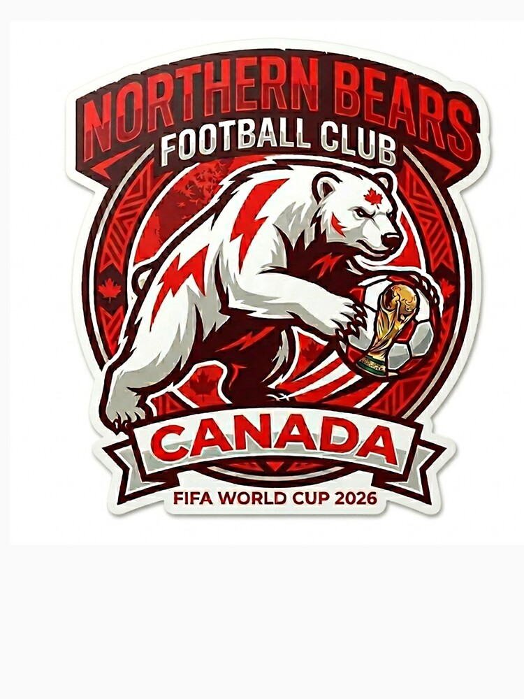 Canada Soccer Polar Bear World Cup 2026 Sticker by topprinting