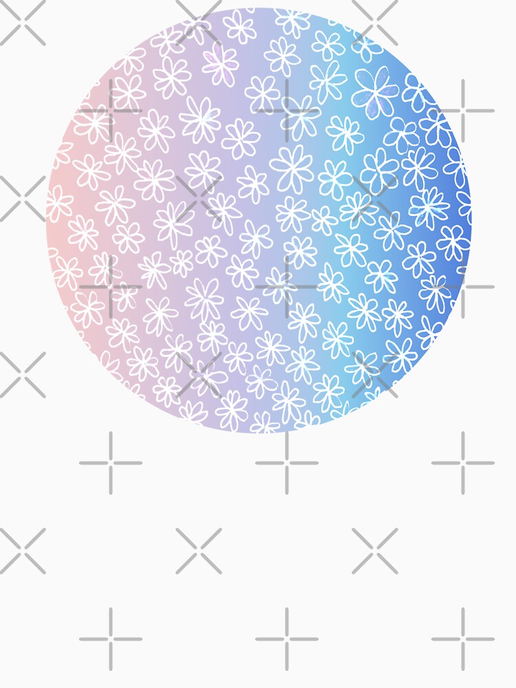 floral and glamour circle pattern | soft purple floral pattern by lausn