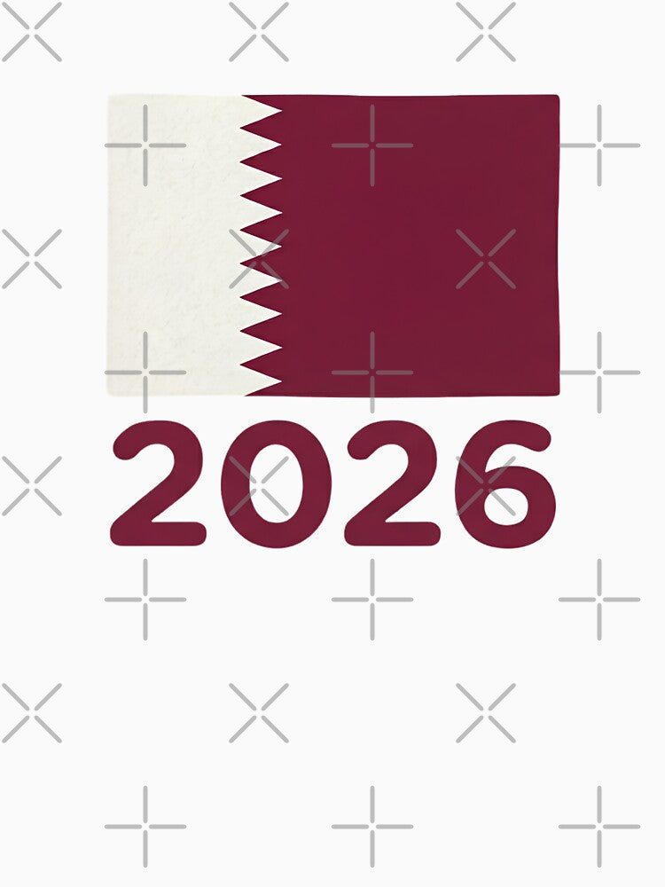 Qatar Flag 2026 World Cup Football Fan Design | Qatar Soccer Supporter Merchandise by 21 Tulips