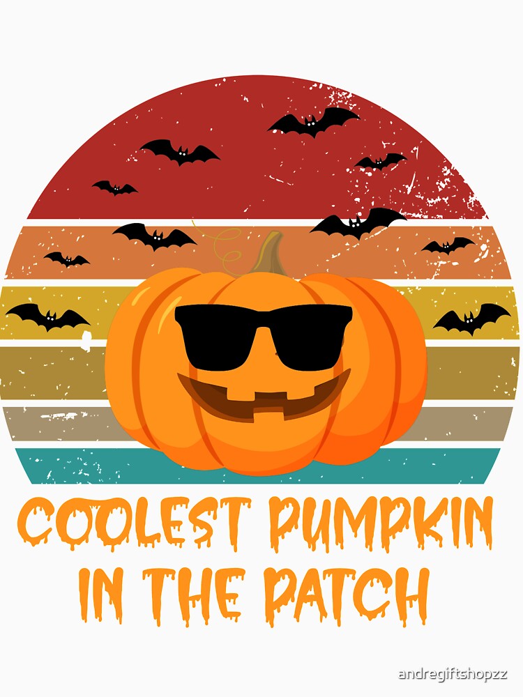 Kids Coolest Pumpkin In The Patch Halloween Boys Girls Men S SK by andregiftshopzz
