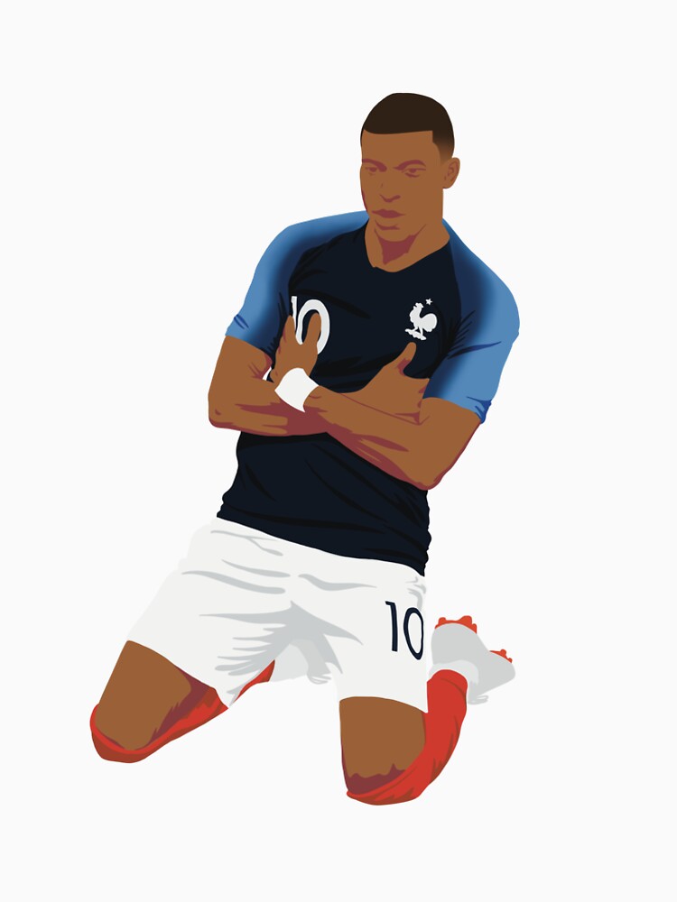 kylian mbappe celebration 2018 - minimalist drawing by CoolKittyCat8
