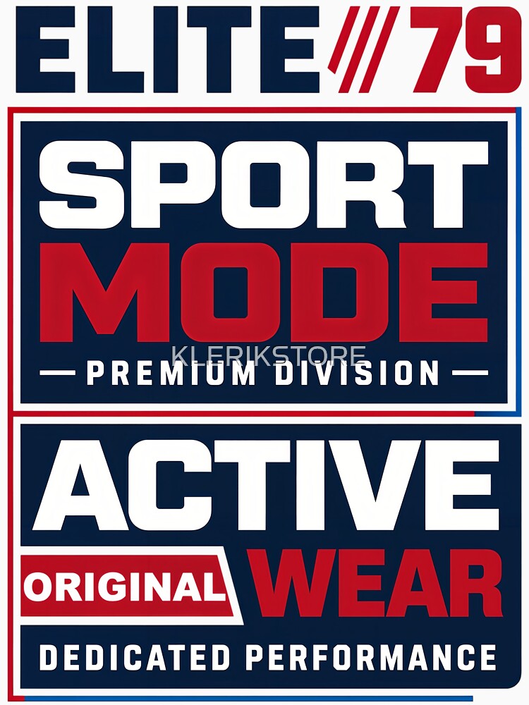 Elite 79 Sport Mode Premium Devision Active Original Wear Dedicated Performance Blue by KLERIKSTORE