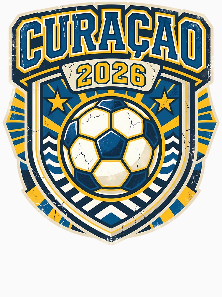 Curacao 2026 Retro Football Fan Crest by Saq2000