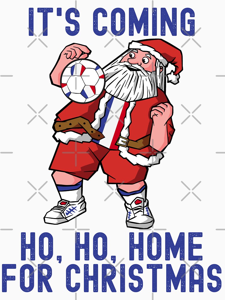 It's Coming Ho, Ho, Home For Christmas France Flag Kid Mens by pipsmerch