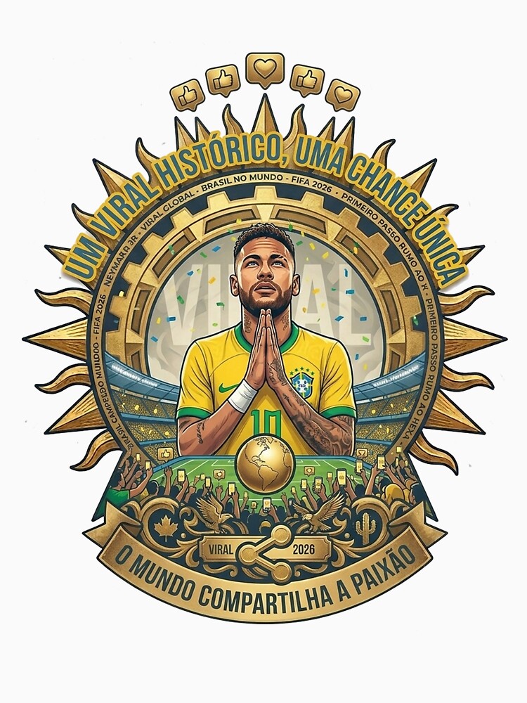 Neymar Jr 10 Brazil Football Um Viral Historico | Brazil Football Fan Art by iamamiraj