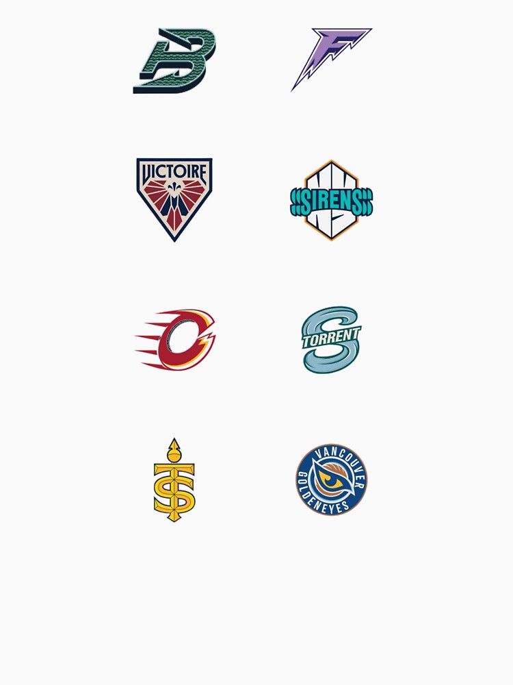 PWHL teams horizontal by PurpleReignPodcast