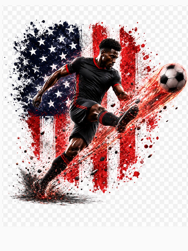 USA 2026 Football Club World Cup Trophy Retro Fan Design by Hamid-Artworks