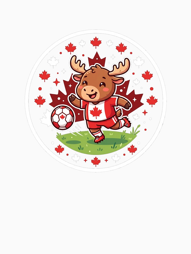 Canadian Moose Soccer Kawaii Host Country Sticker by sillyweas