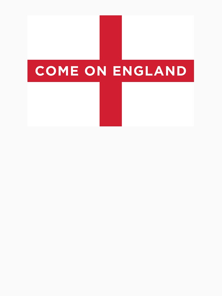 Come On England Flag (On Black) by STUDIO-72