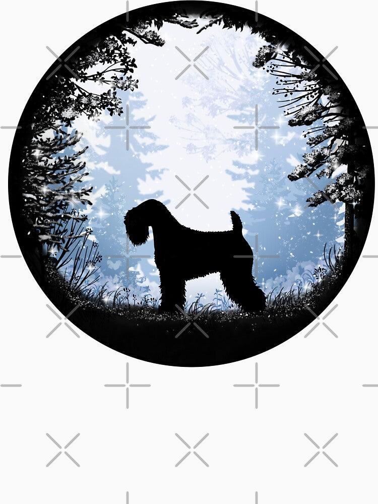 “First Snow” Soft Coated Wheaten Terrier by Spinyflowerart