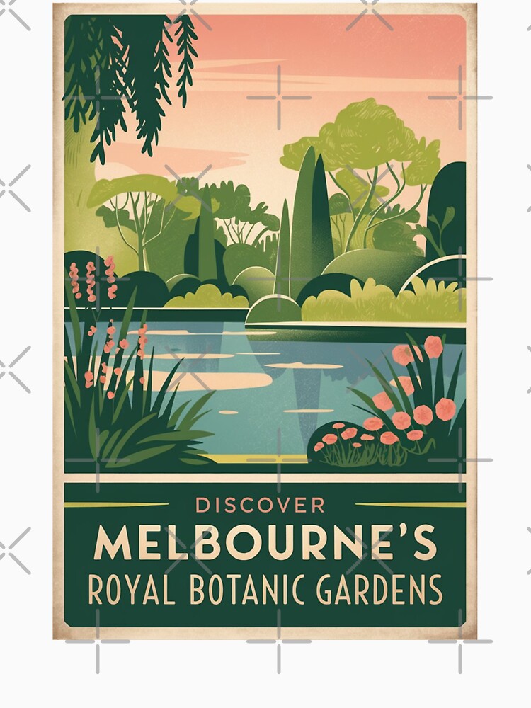 Melbourne Vintage Travel Poster by TravelerRat