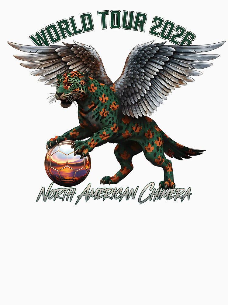 2026 World Tour "Chimera" Limited Edition Tee - Ancient Spirit Modern Game - USA Mexico Canada Fusion Streetwear by Lukzol