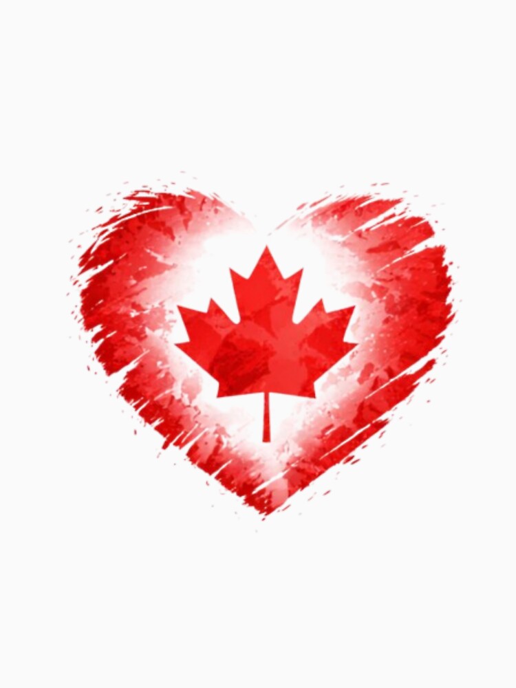 Canada Heart Flag T-Shirt | FIFA 2026 Canadian Soccer Fan Tee by YASboutik