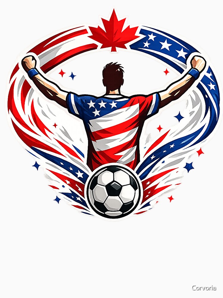 Canada USA Soccer Fan Supporter by Corvoria