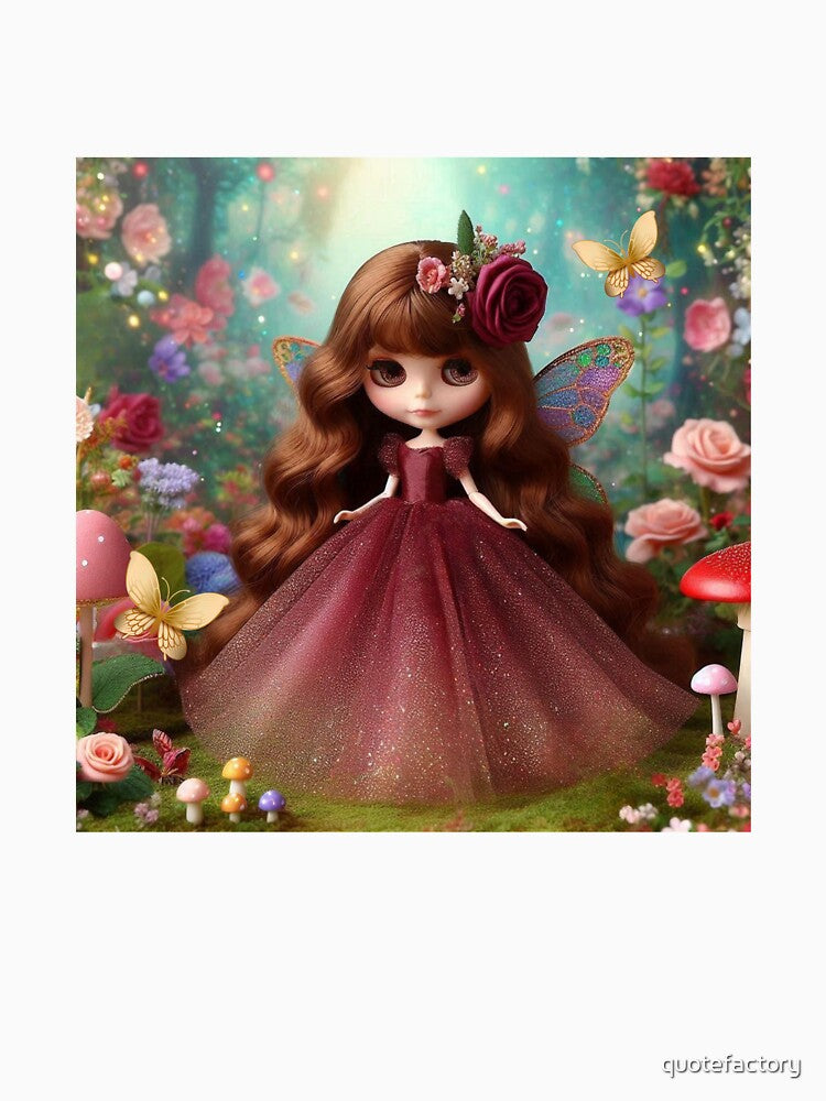 Blythe doll in the enchanting forest by quotefactory