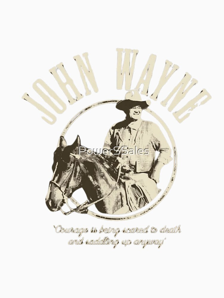 John Wayne Cowboy Western Vintage Shirt by PowerSSales