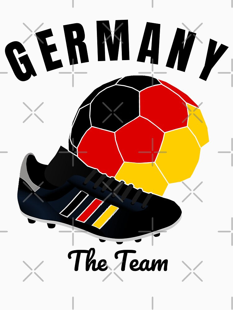 Soccer Germany T-Shirt German Deutschland Flag Team Jersey by BCNDesign