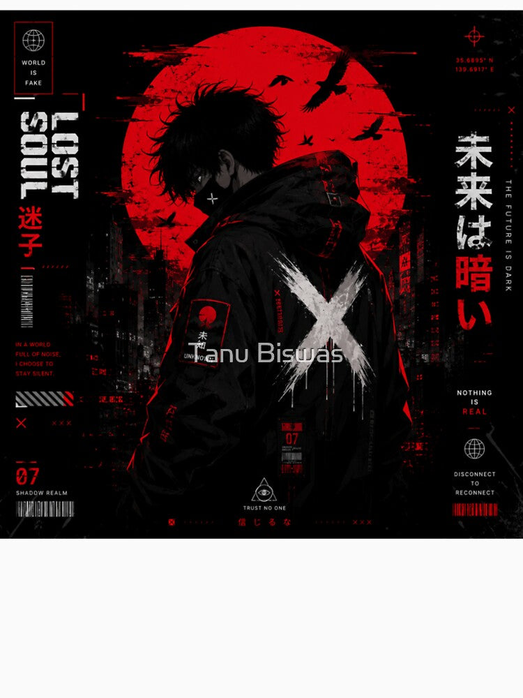 Lost Soul -Anime version T-shirt by Tanu Biswas