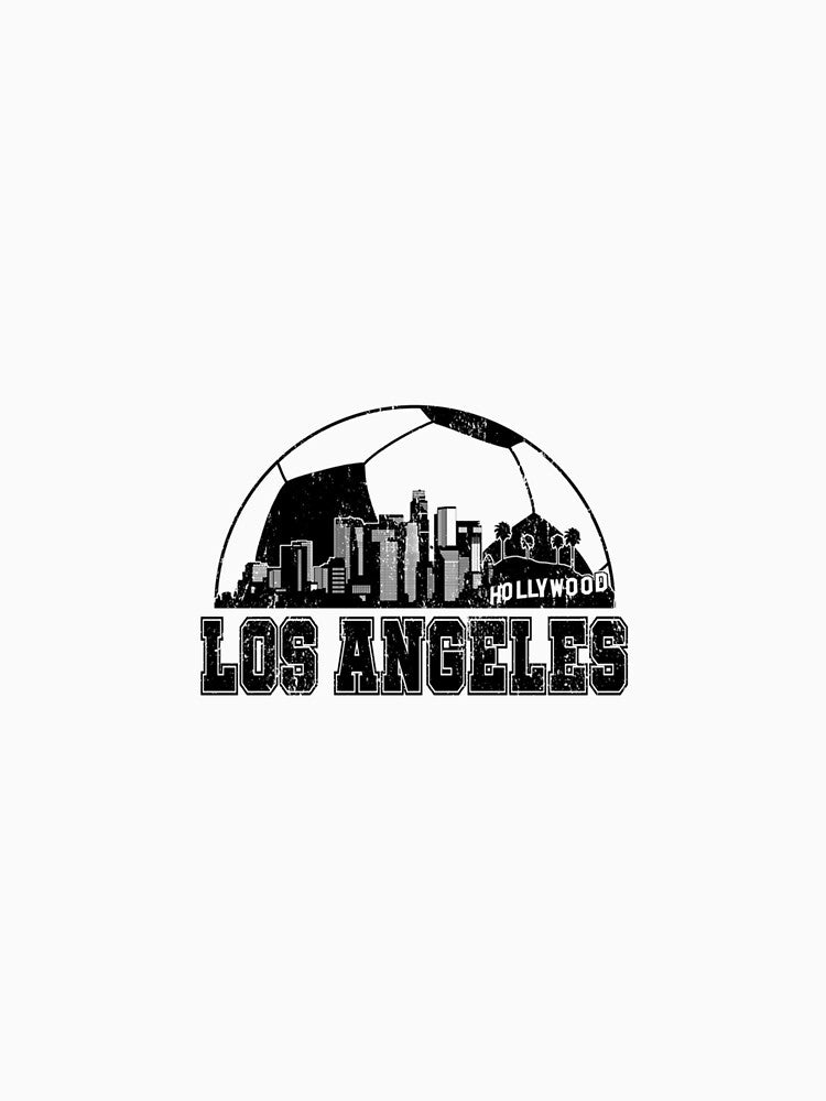 Los Angeles Skyline Soccer Lover by MollyLYork