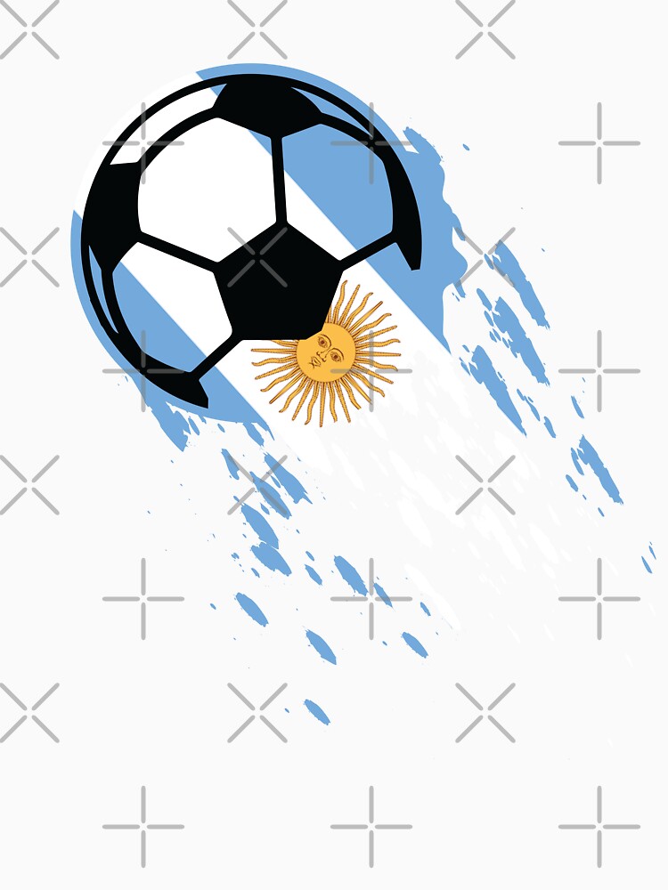 Argentina Soccer National Flag Football Fan Jersey by Shiraufa