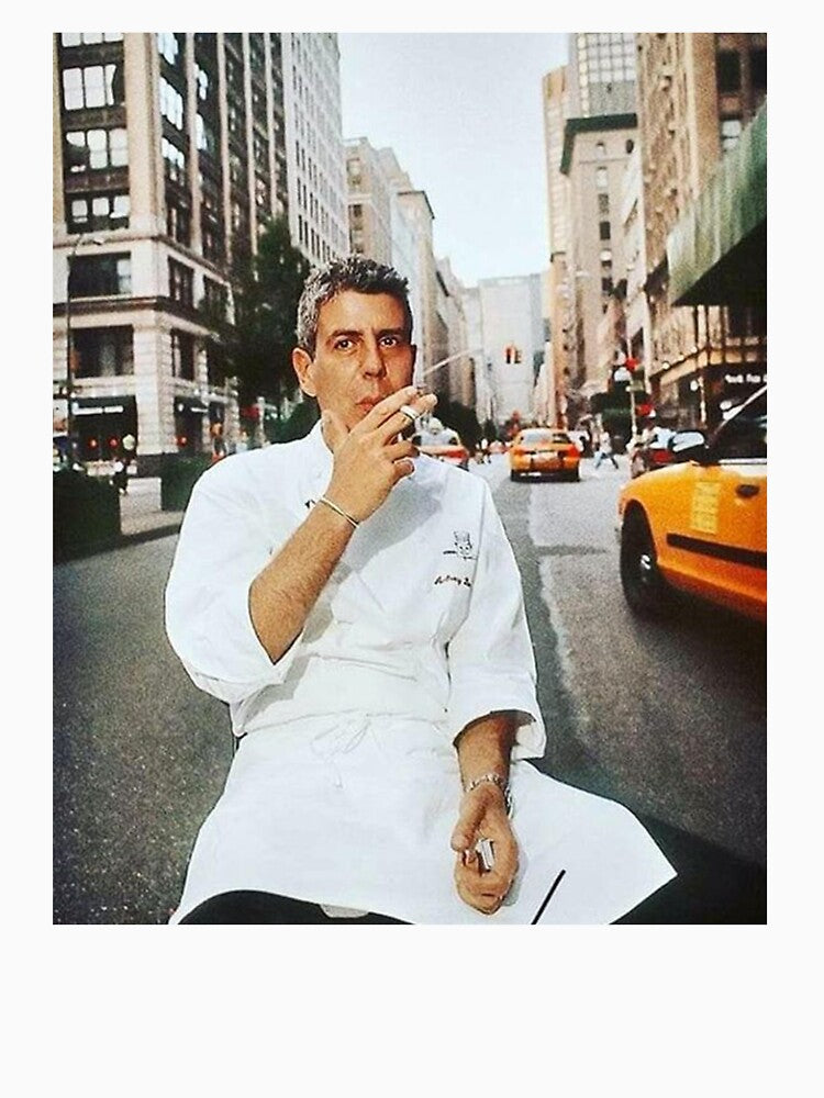 Anthony Bourdain Smokig by Rafaelmedina