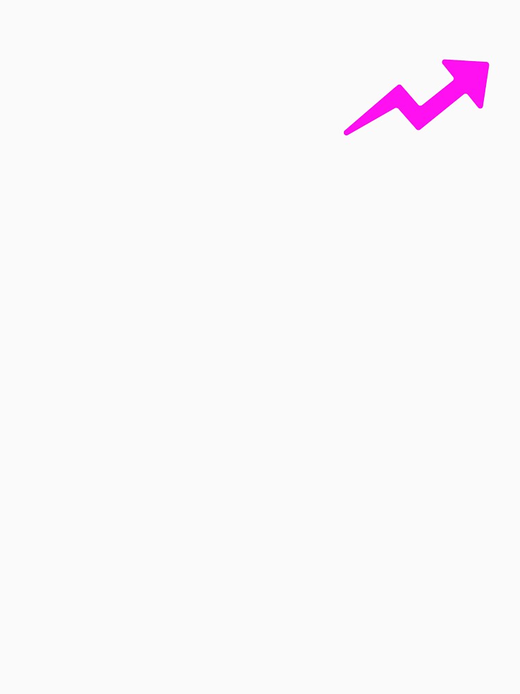 TRENDING UP ARROW (BRIGHT PINK) by Top10Designs