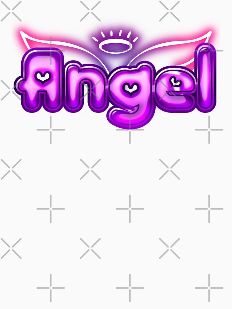 Angel lettering with wings - soft girl trend by Rev-Style