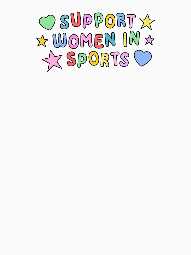Support Women In Sports Pastel Text by AsteriskHouse