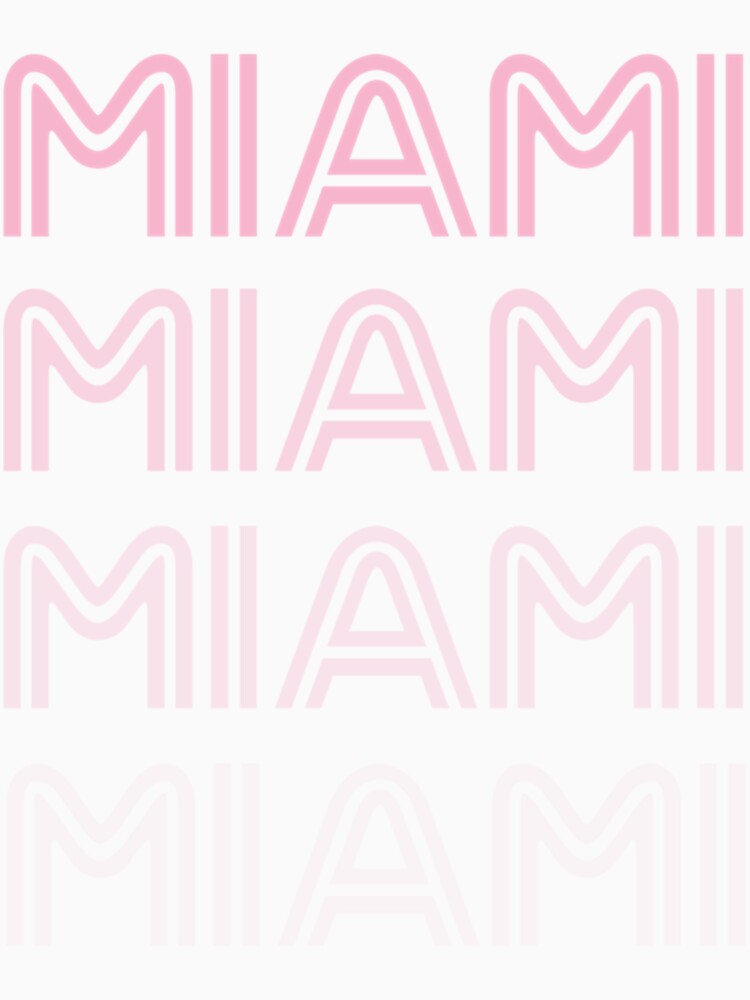 Miami Soccer Retro Style Color Fade Futbol Club by equabdashblanx