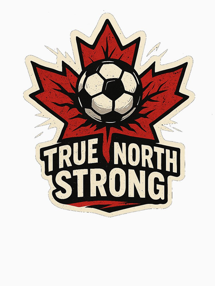 True North Strong Soccer Emblem by farzan-design