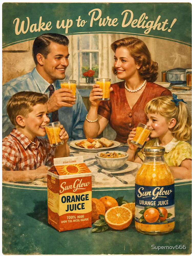 Sun Glow Orange Juice Pure Morning Joy by ForeverPrintsOK
