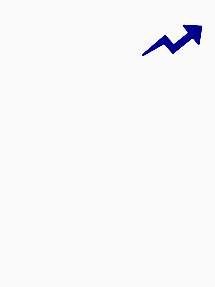 TRENDING UP ARROW (DARK BLUE) by Top10Designs