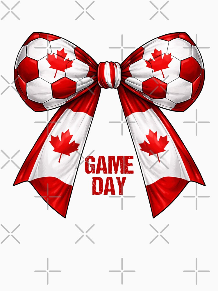 Canada Soccer Bow Maple Leaf Game Day Football Fan Pride by MuniraWearify