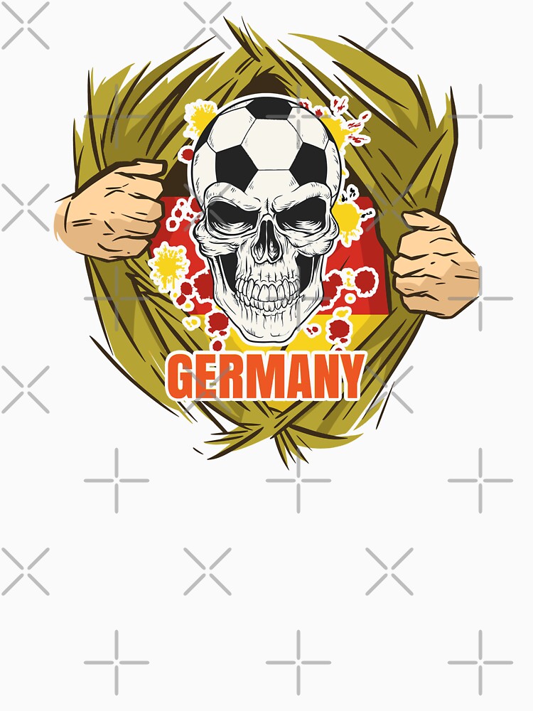 Germany Soccer German Soccer Player Flag Skull by anziehend
