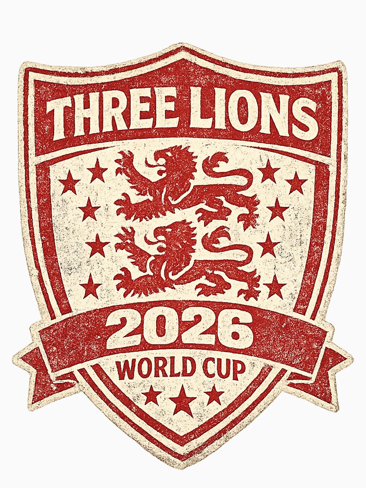 Three Lions England World Cup 2026 | Vintage Shield Football by ArthUpscale