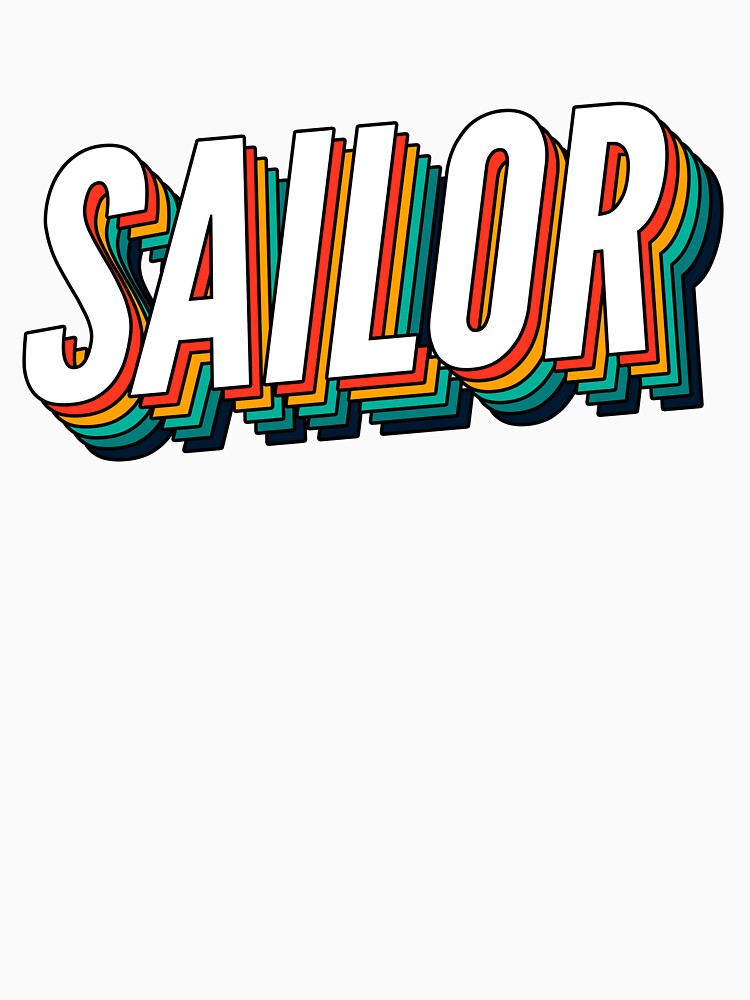 Sailor Retro Vintage Label For The Best Sailor by SVPOD