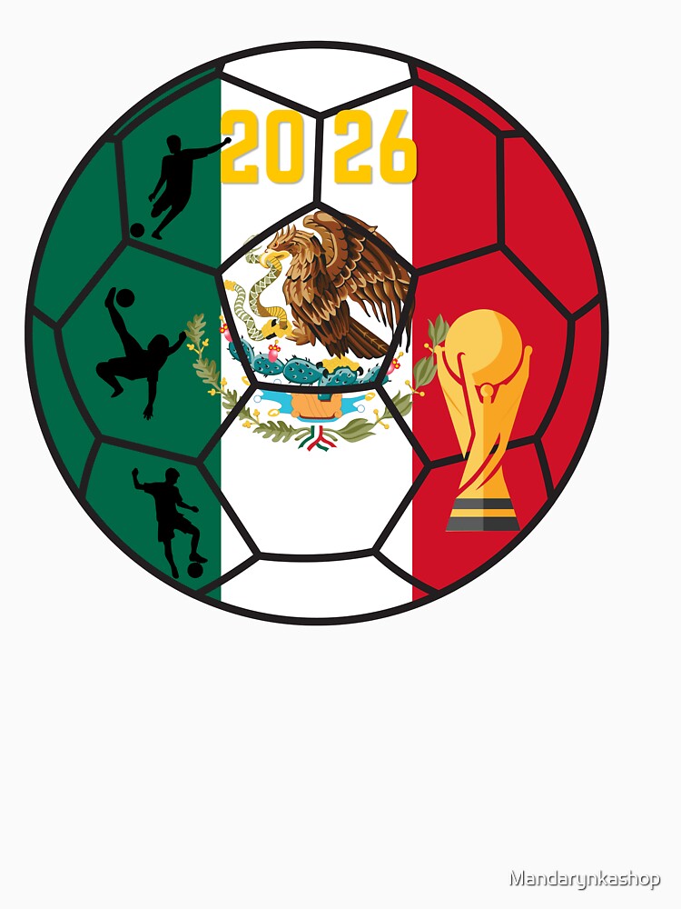 Mexico Soccer 2026: World Cup Host Viva Mexico Ball Art by Mandarynkashop