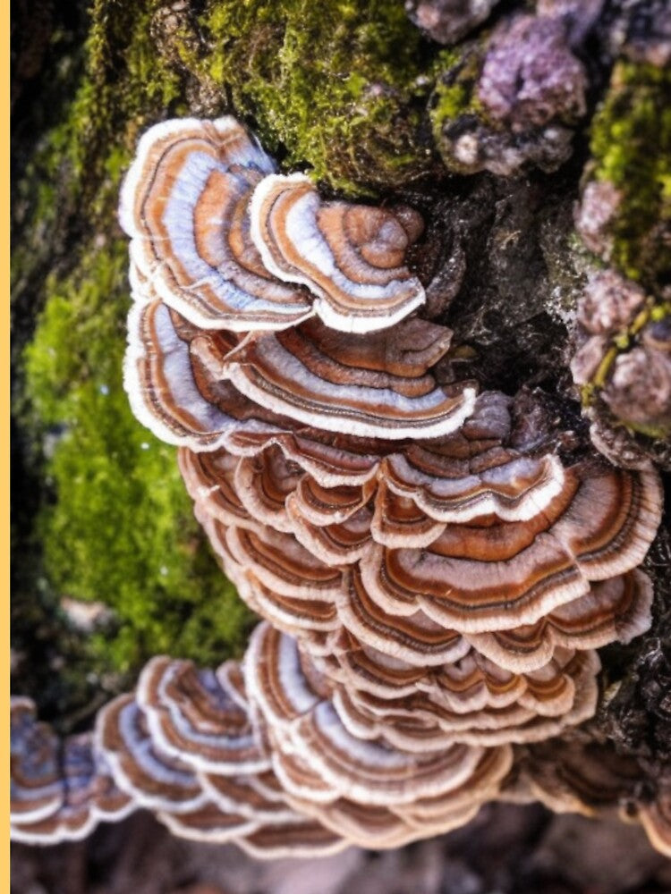 Turkey Tail Mushrooms by Fungal-Art