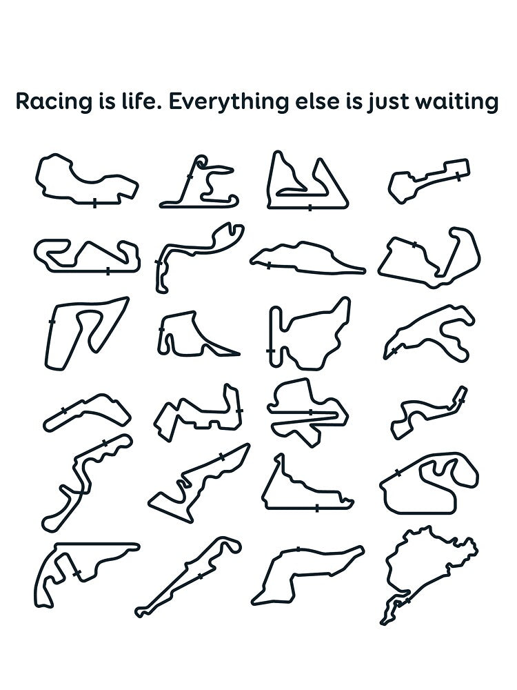 All f1 tracks by Podiumwear
