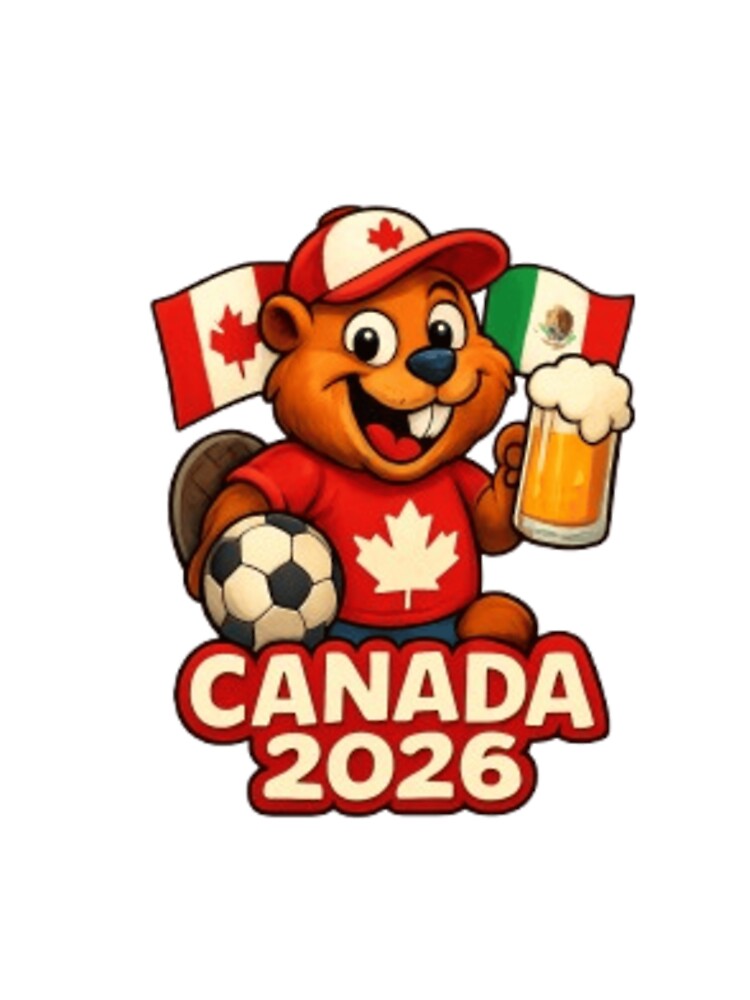 Canada 2026 Soccer Fan Beaver by Pixanova