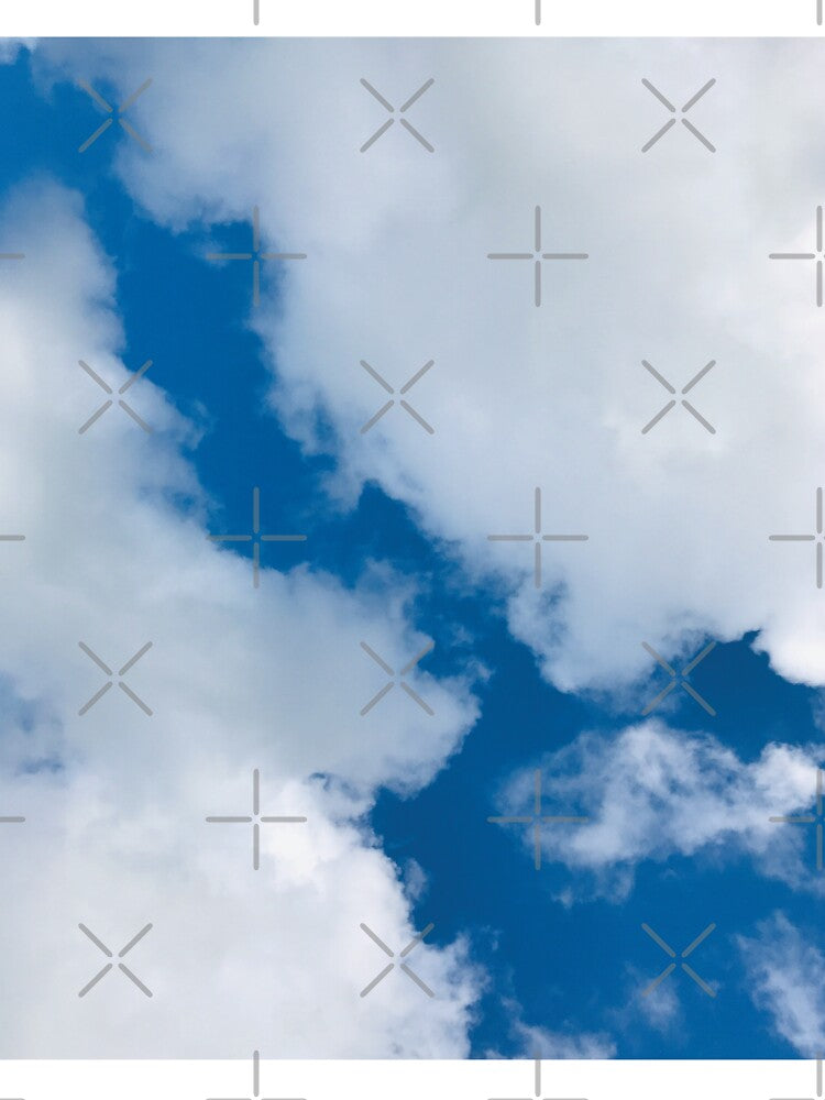 Blue sky with cotton like white clouds by NishanthiKG
