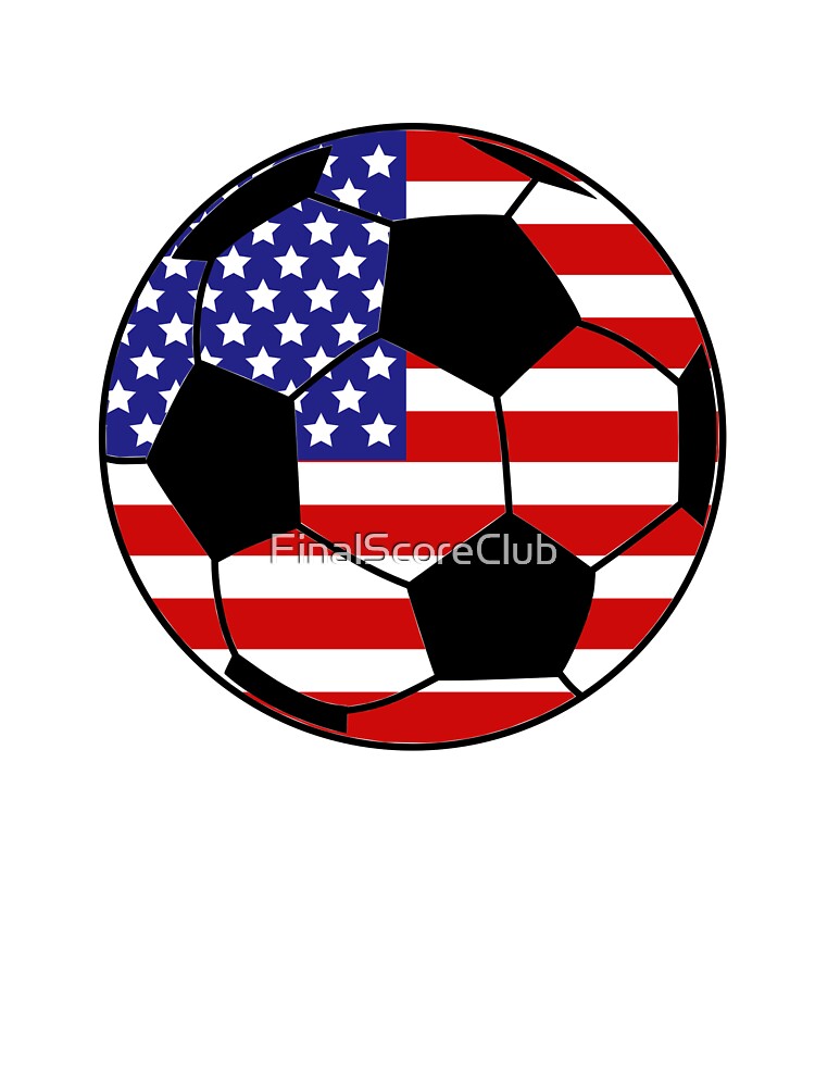 United States Flag Soccer Ball by FinalScoreClub