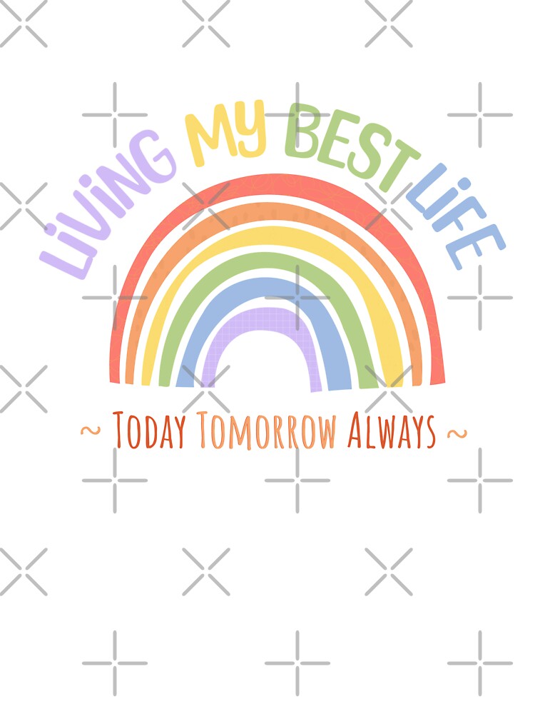 Living My Best Life Sweatshirt, Living My Best Life, Motivational Phrase Sweatshirt, Women Sweatshirt, Life Sweatshirt, Rainbow, Sunny by IndraShopEs