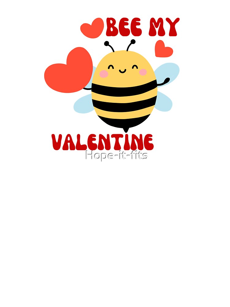 Valentine bee that has a lot of hearts to give, so it survives until next valentine. by Hope-it-fits