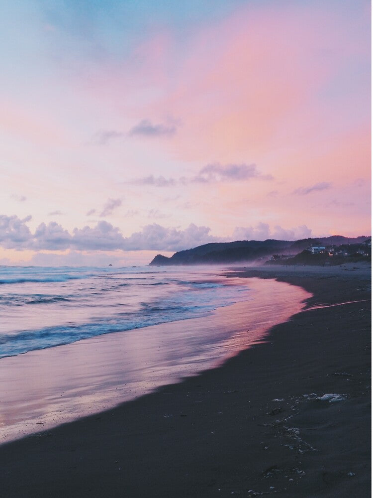 Pink Cotton Candy Sunset Beach by newburyboutique