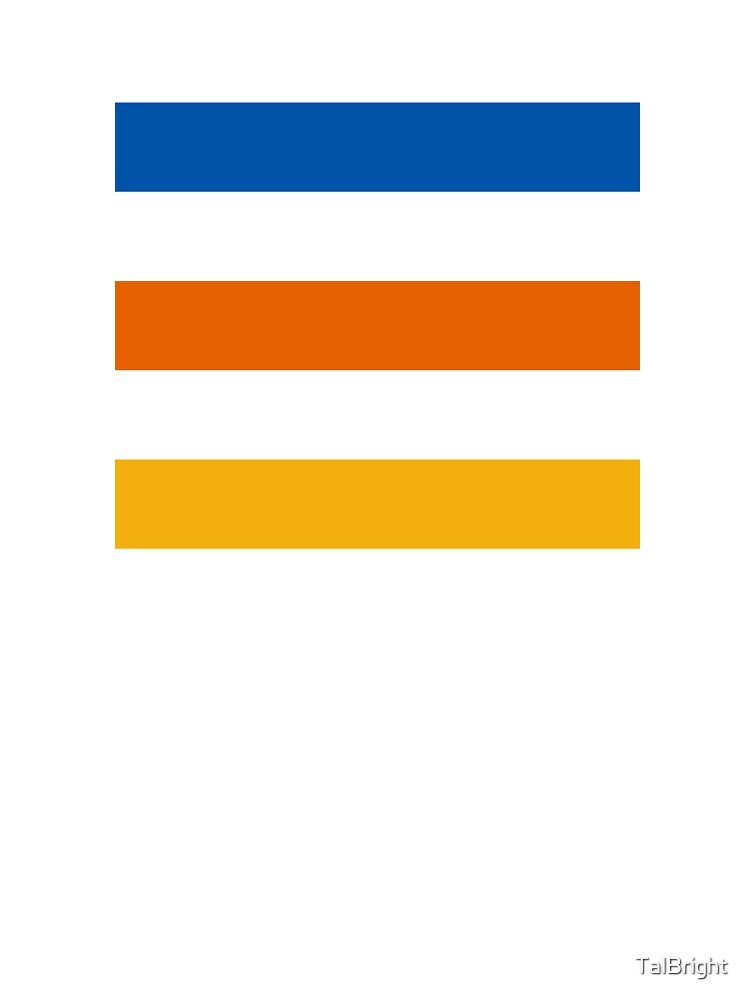 Retro vintage color stripes - orange yellow brown by TalBright