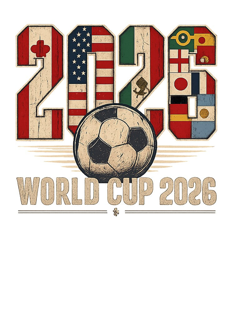 2026 World Cup Soccer Vintage Design, International Football Fan Graphic, Retro Championship Shirt by Bigohobi